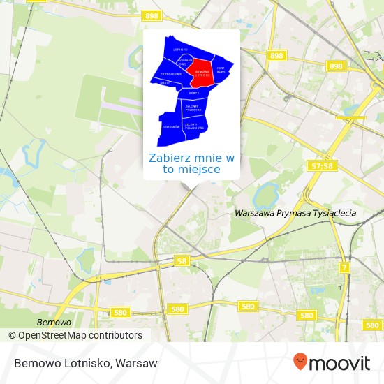 Mapa Bemowo Lotnisko