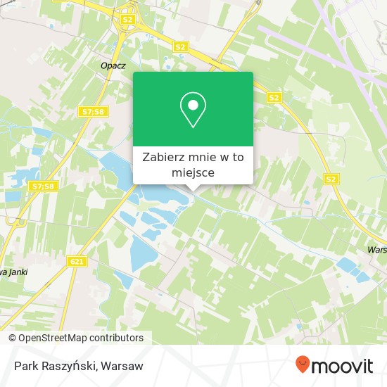 Mapa Park Raszyński