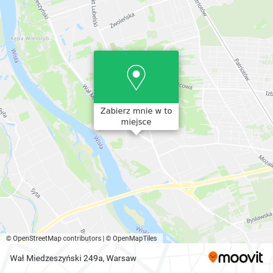 Mapa Wał Miedzeszyński 249a