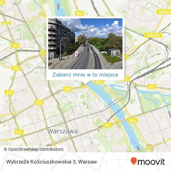 Mapa Wybrzeże Kościuszkowskie 3