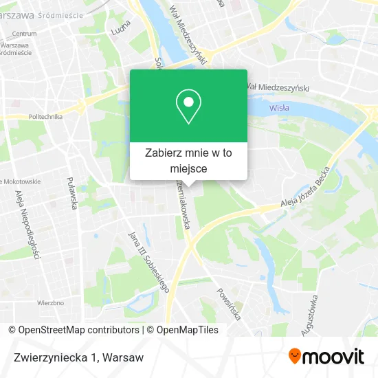 Mapa Zwierzyniecka 1