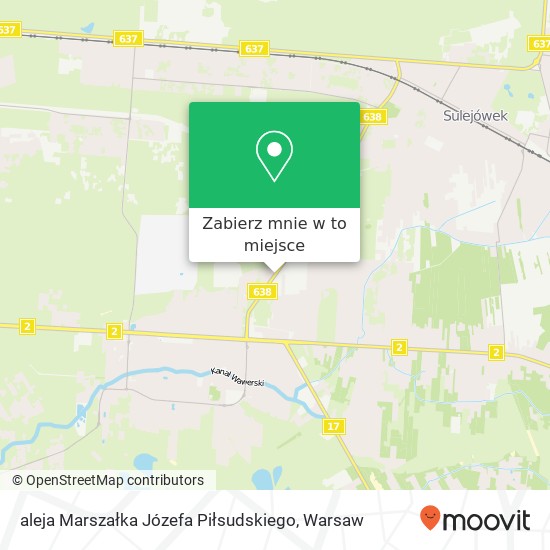 Mapa aleja Marszałka Józefa Piłsudskiego