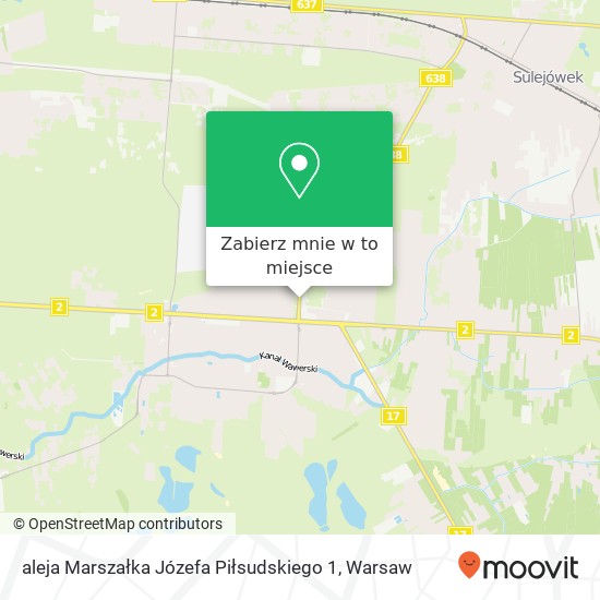 Mapa aleja Marszałka Józefa Piłsudskiego 1