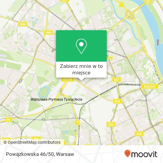 Mapa Powązkowska 46/50