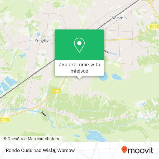 Mapa Rondo Cudu nad Wisłą