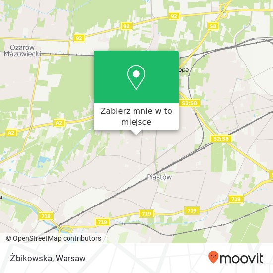 Mapa Żbikowska