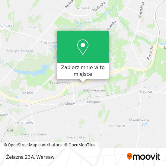 Mapa Żelazna 23A