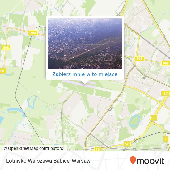 Mapa Lotnisko Warszawa-Babice