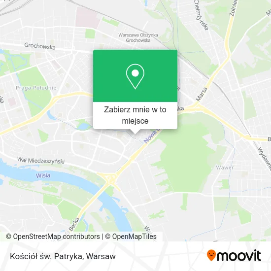 Mapa Kościół św. Patryka