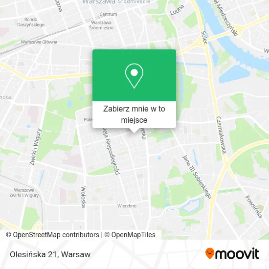 Mapa Olesińska 21