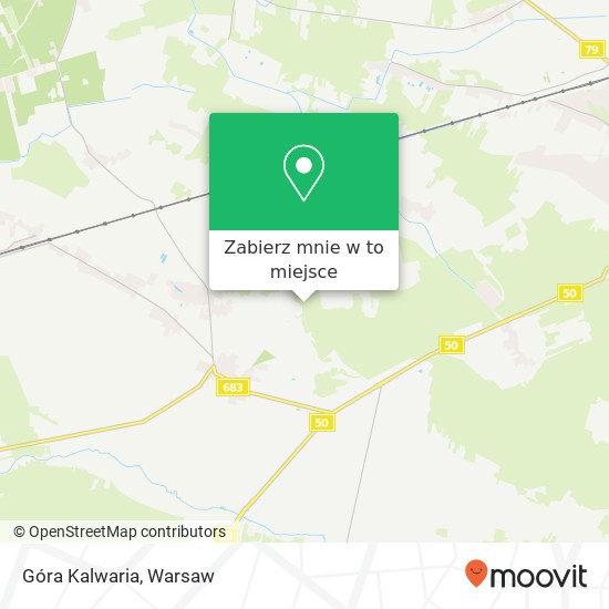 Mapa Góra Kalwaria