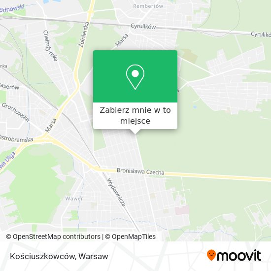 Mapa Kościuszkowców