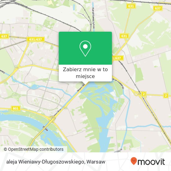 Mapa aleja Wieniawy-Długoszowskiego