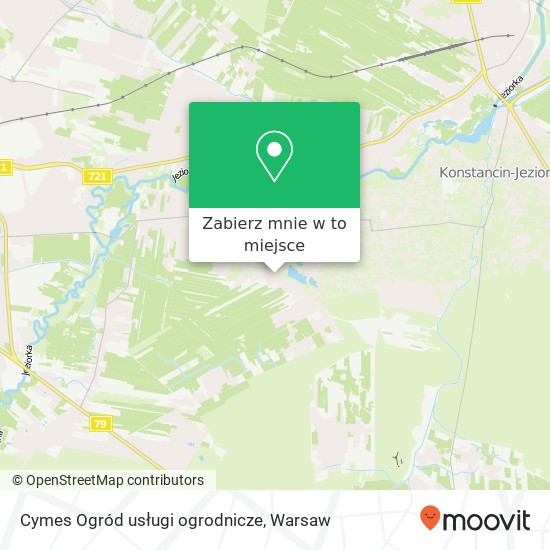 Mapa Cymes Ogród usługi ogrodnicze