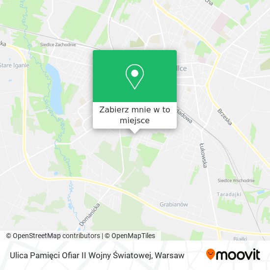 Mapa Ulica Pamięci Ofiar II Wojny Światowej