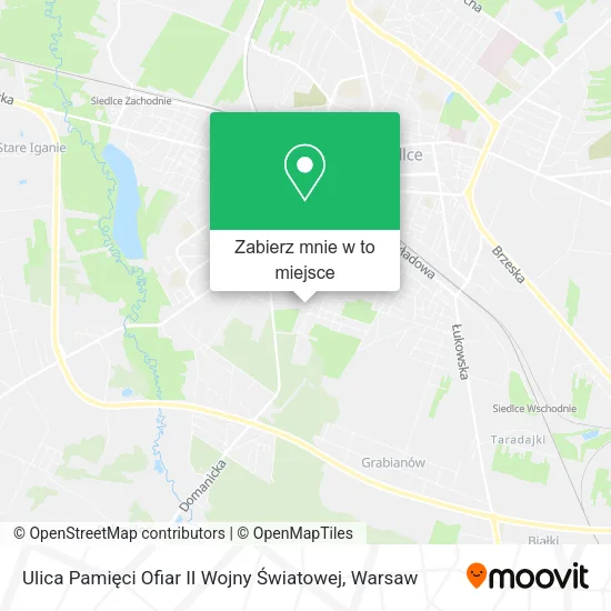Mapa Ulica Pamięci Ofiar II Wojny Światowej