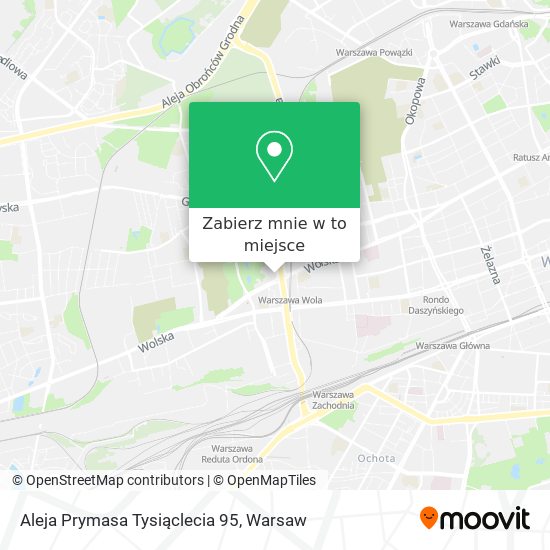 Mapa Aleja Prymasa Tysiąclecia 95