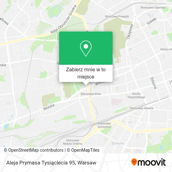 Mapa Aleja Prymasa Tysiąclecia 95