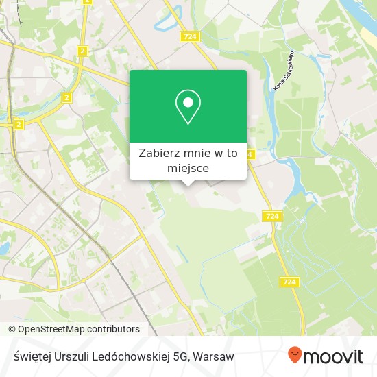 Mapa świętej Urszuli Ledóchowskiej 5G