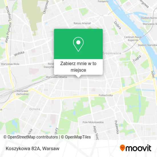 Mapa Koszykowa 82A