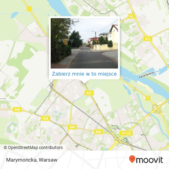 Mapa Marymoncka