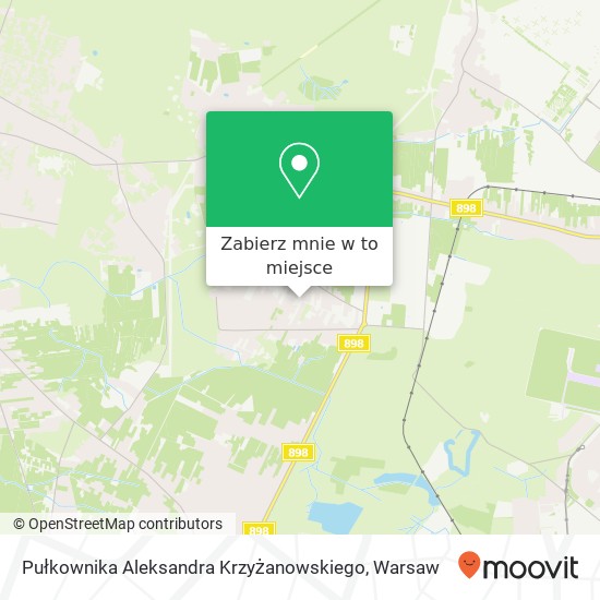 Mapa Pułkownika Aleksandra Krzyżanowskiego