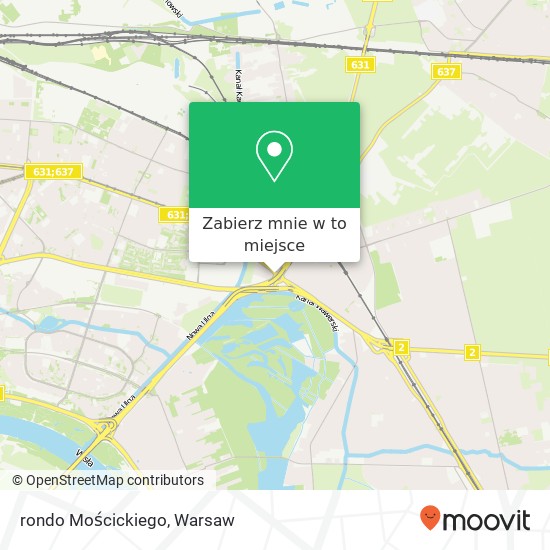 Mapa rondo Mościckiego