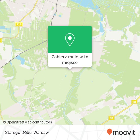 Mapa Starego Dębu