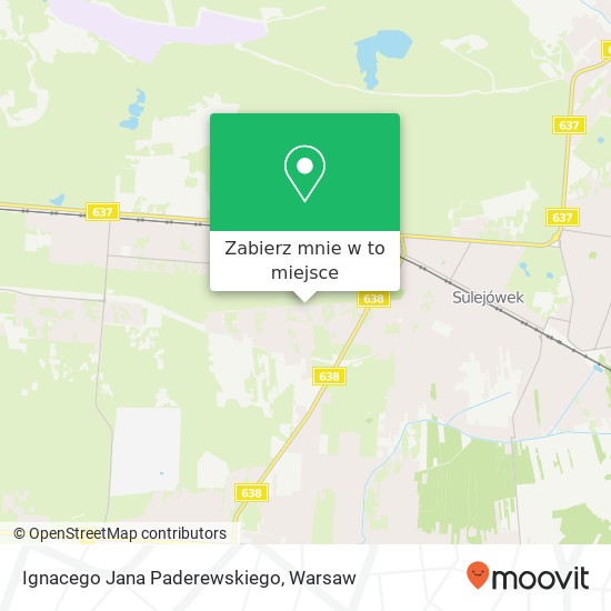 Mapa Ignacego Jana Paderewskiego