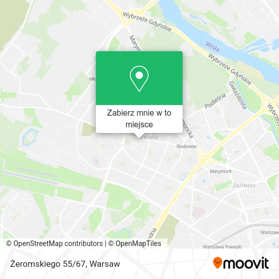 Mapa Żeromskiego 55/67