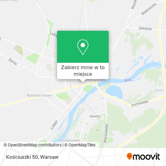 Mapa Kościuszki 50