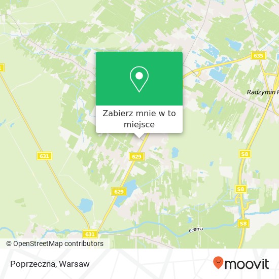 Mapa Poprzeczna