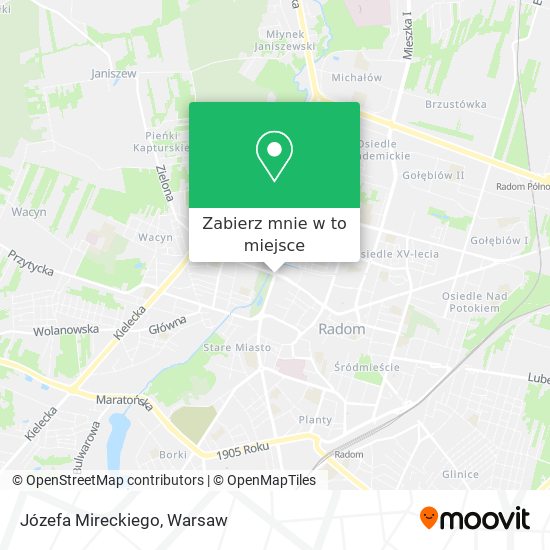 Mapa Józefa Mireckiego