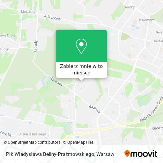 Mapa Płk Władysława Beliny-Prażmowskiego