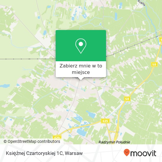 Mapa Księżnej Czartoryskiej 1C