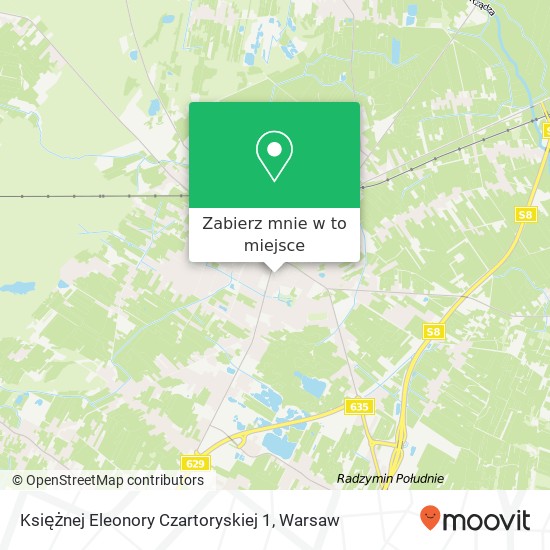 Mapa Księżnej Eleonory Czartoryskiej 1