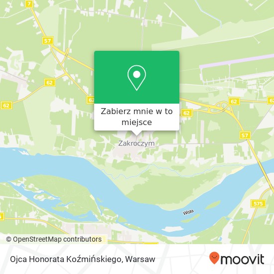 Mapa Ojca Honorata Koźmińskiego