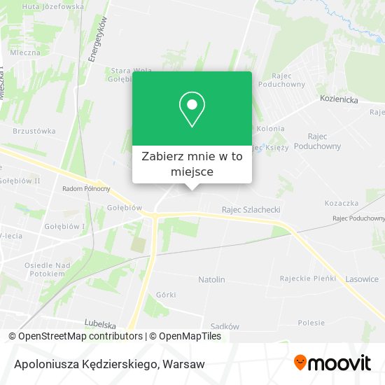 Mapa Apoloniusza Kędzierskiego