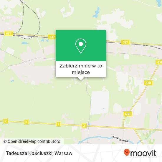 Mapa Tadeusza Kościuszki