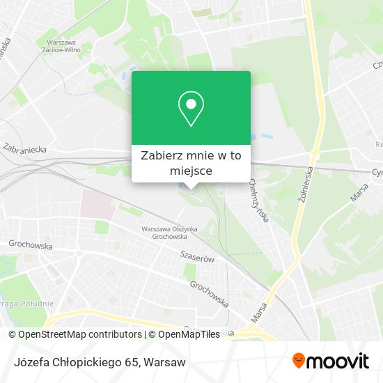 Mapa Józefa Chłopickiego 65