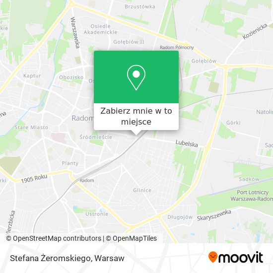 Mapa Stefana Żeromskiego