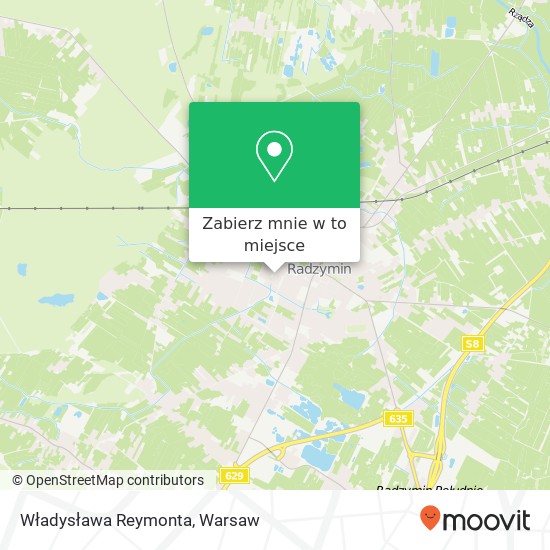 Mapa Władysława Reymonta