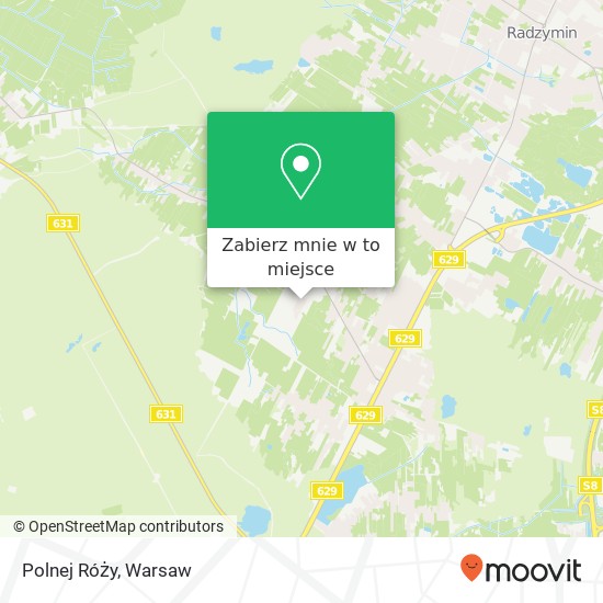 Mapa Polnej Róży