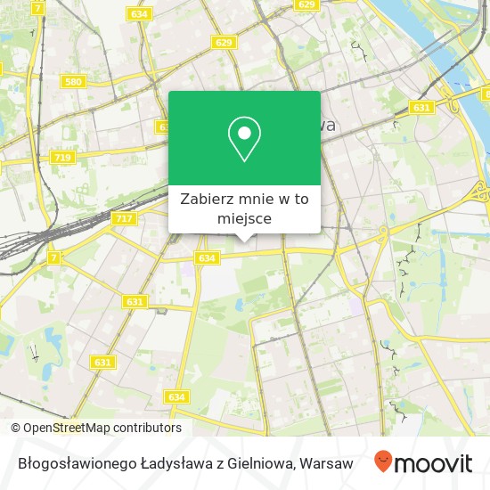 Mapa Błogosławionego Ładysława z Gielniowa