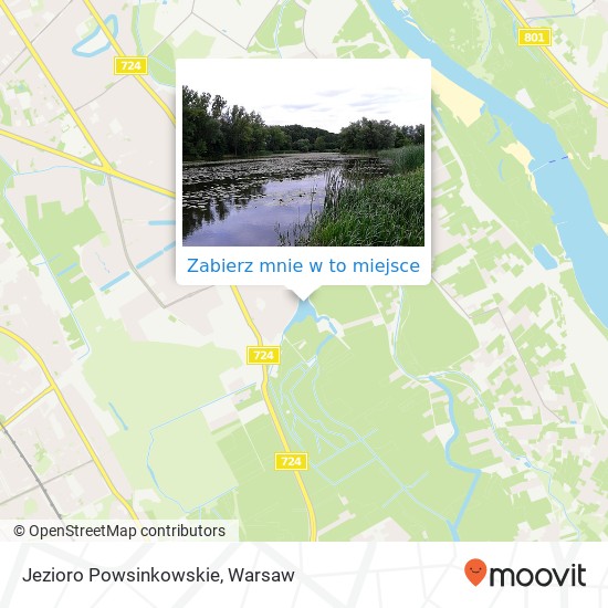 Mapa Jezioro Powsinkowskie