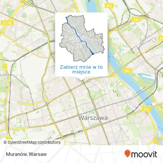 Mapa Muranów