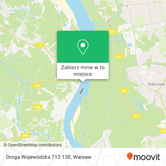 Mapa Droga Wojewódzka 712 13E