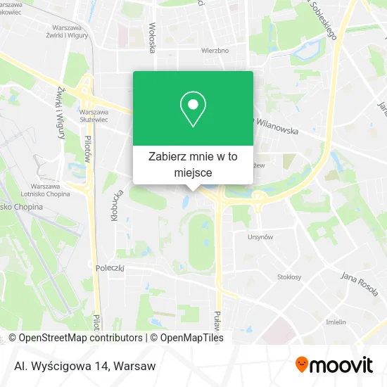 Mapa Al. Wyścigowa 14