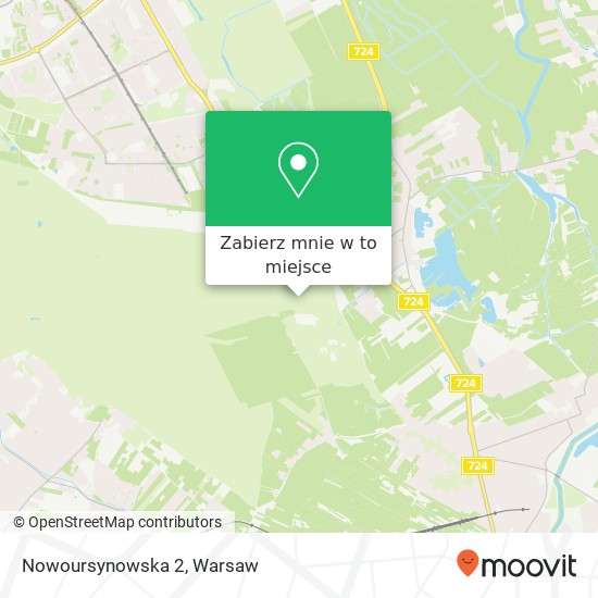 Mapa Nowoursynowska 2