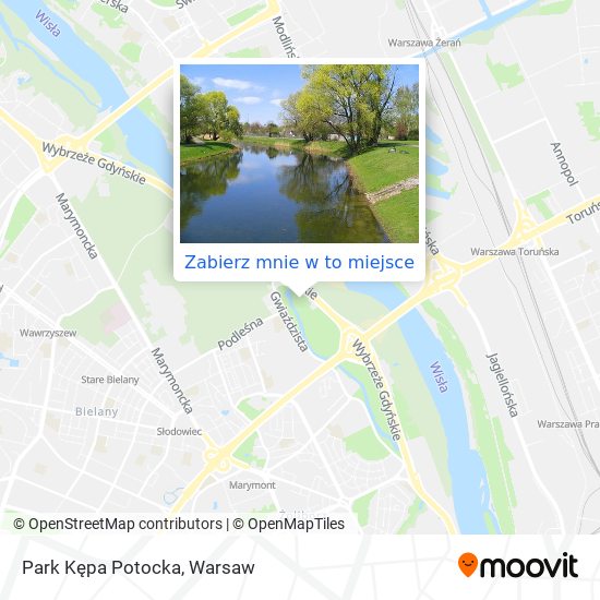 Mapa Park Kępa Potocka